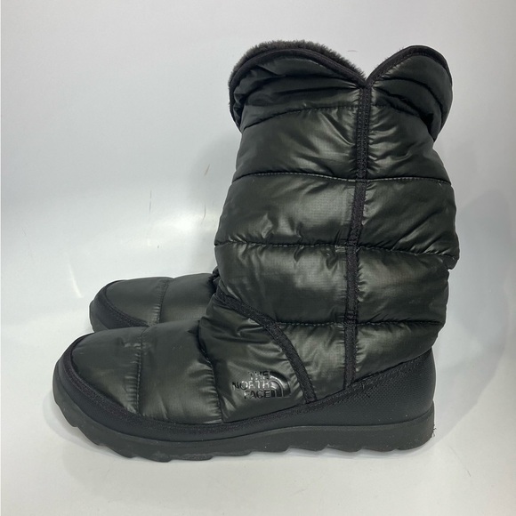 The North Face Amore ll puffer pull on boots black size 8 - Picture 2 of 7